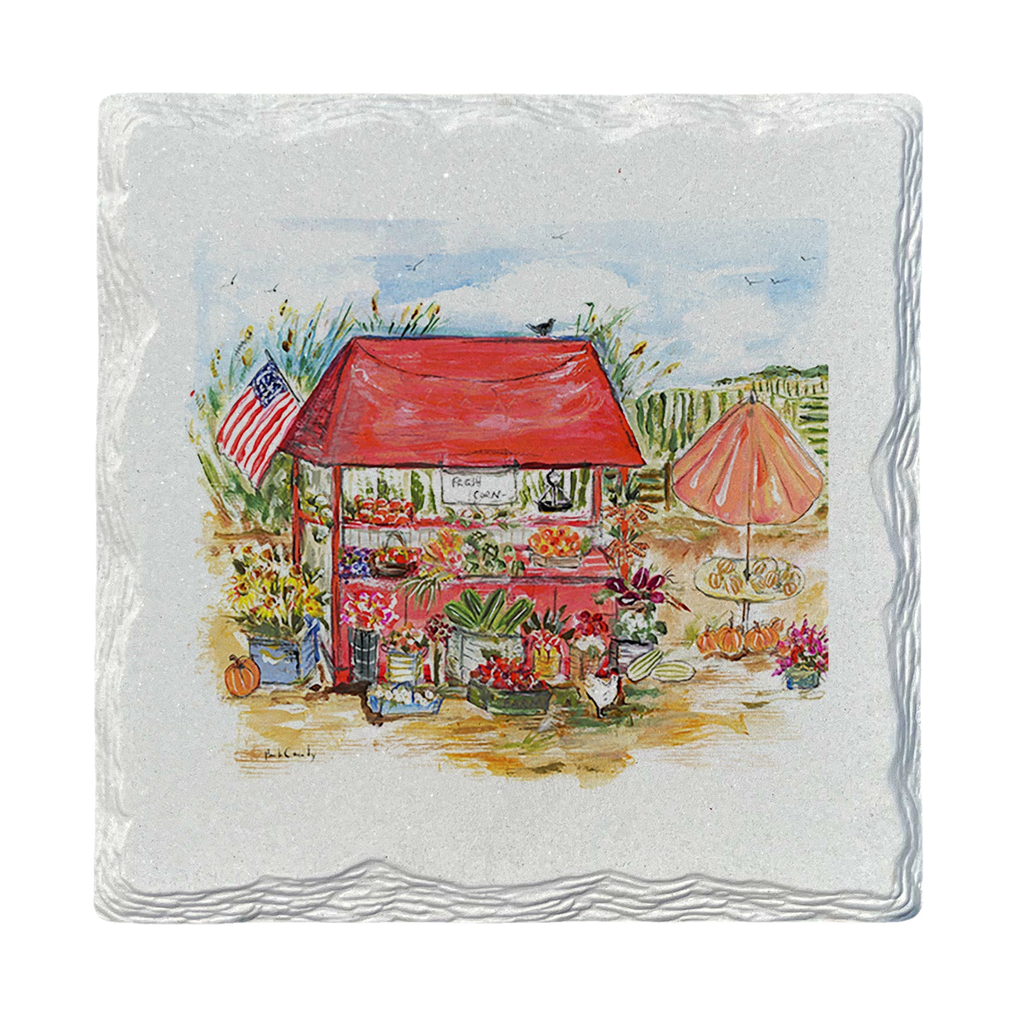 Pamela Cassidy | Farm Stand | Drink Coaster