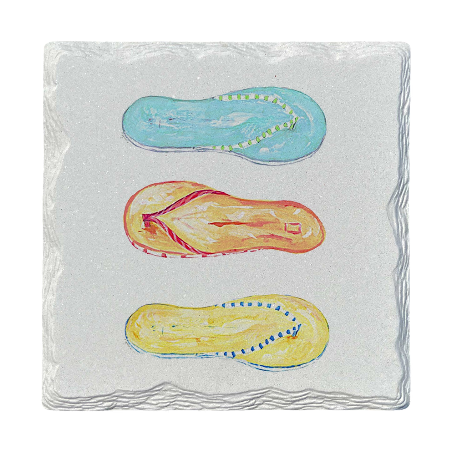 Pamela Cassidy | Flip Flops | Drink Coaster