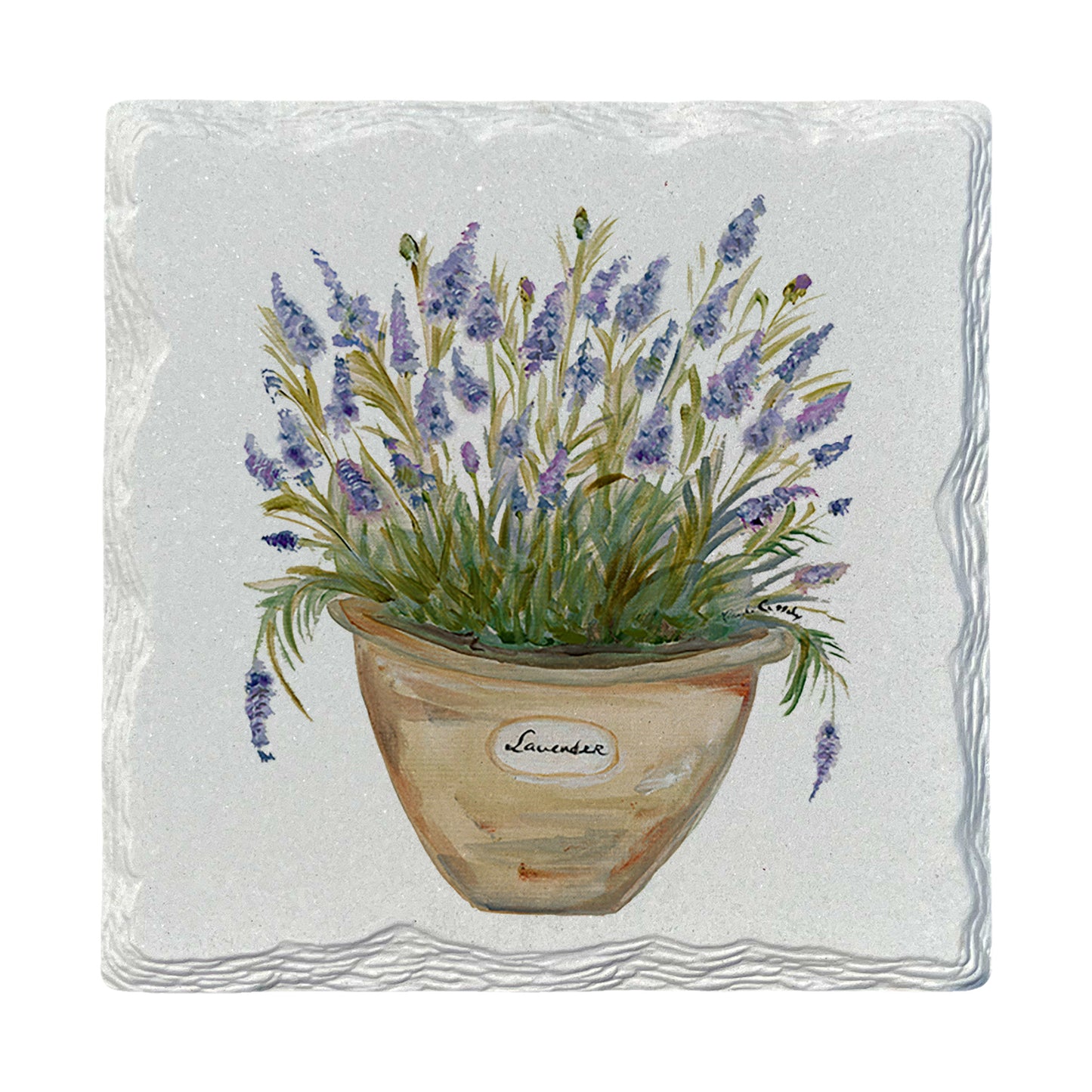 Pamela Cassidy | Pot of Lavender | Drink Coaster