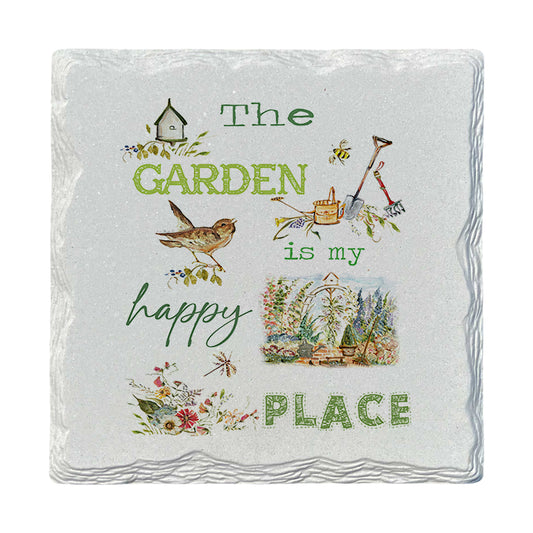 Pamela Cassidy | Garden Happy Place | Drink Coaster