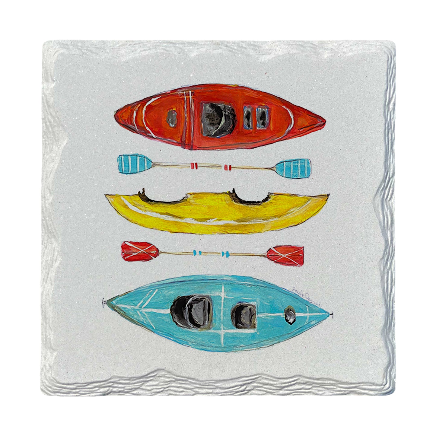 Pamela Cassidy | Kayaks | Drink Coaster