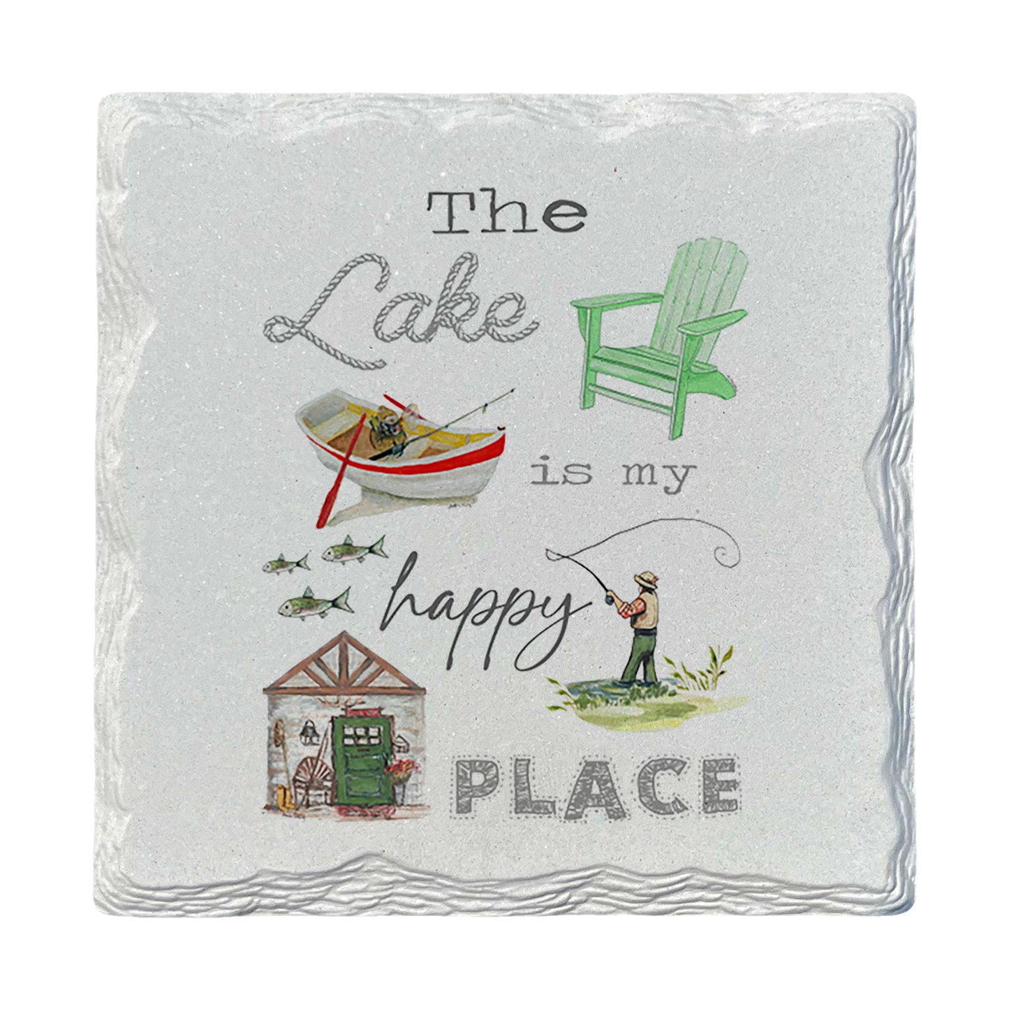 Pamela Cassidy | Lake Happy Place | Drink Coaster