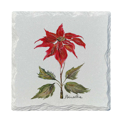 Pamela Cassidy | Poinsettia | Drink Coaster