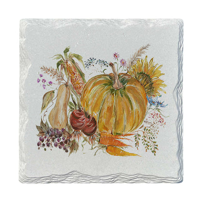 Pamela Cassidy | Fall Pumpkin Scene | Drink Coaster