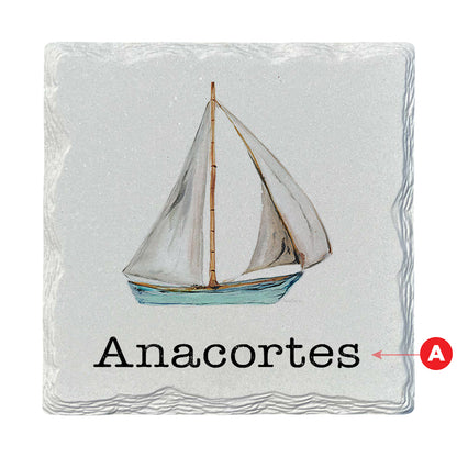 Pamela Cassidy | Sailboat | Drink Coaster