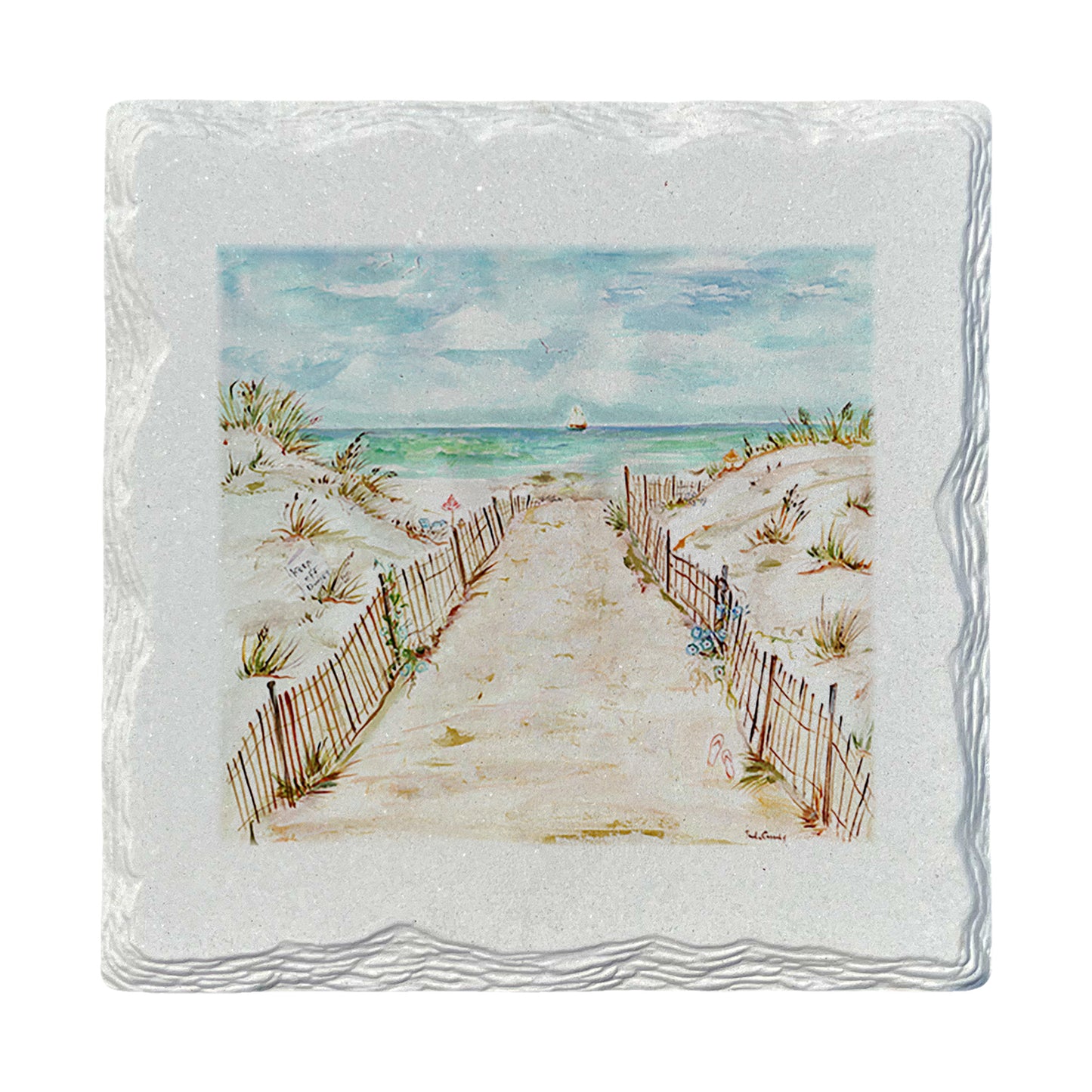 Pamela Cassidy | Sandy Path | Drink Coaster