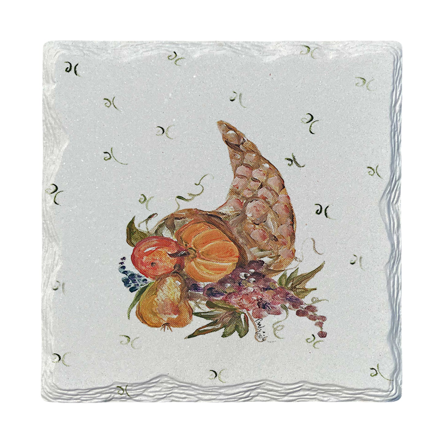 Pamela Cassidy | Fall Gourd | Drink Coaster