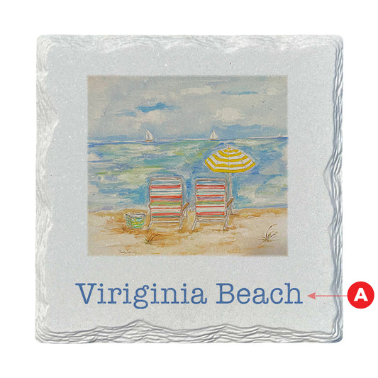 Pamela Cassidy | Beach Scene | Drink Coaster