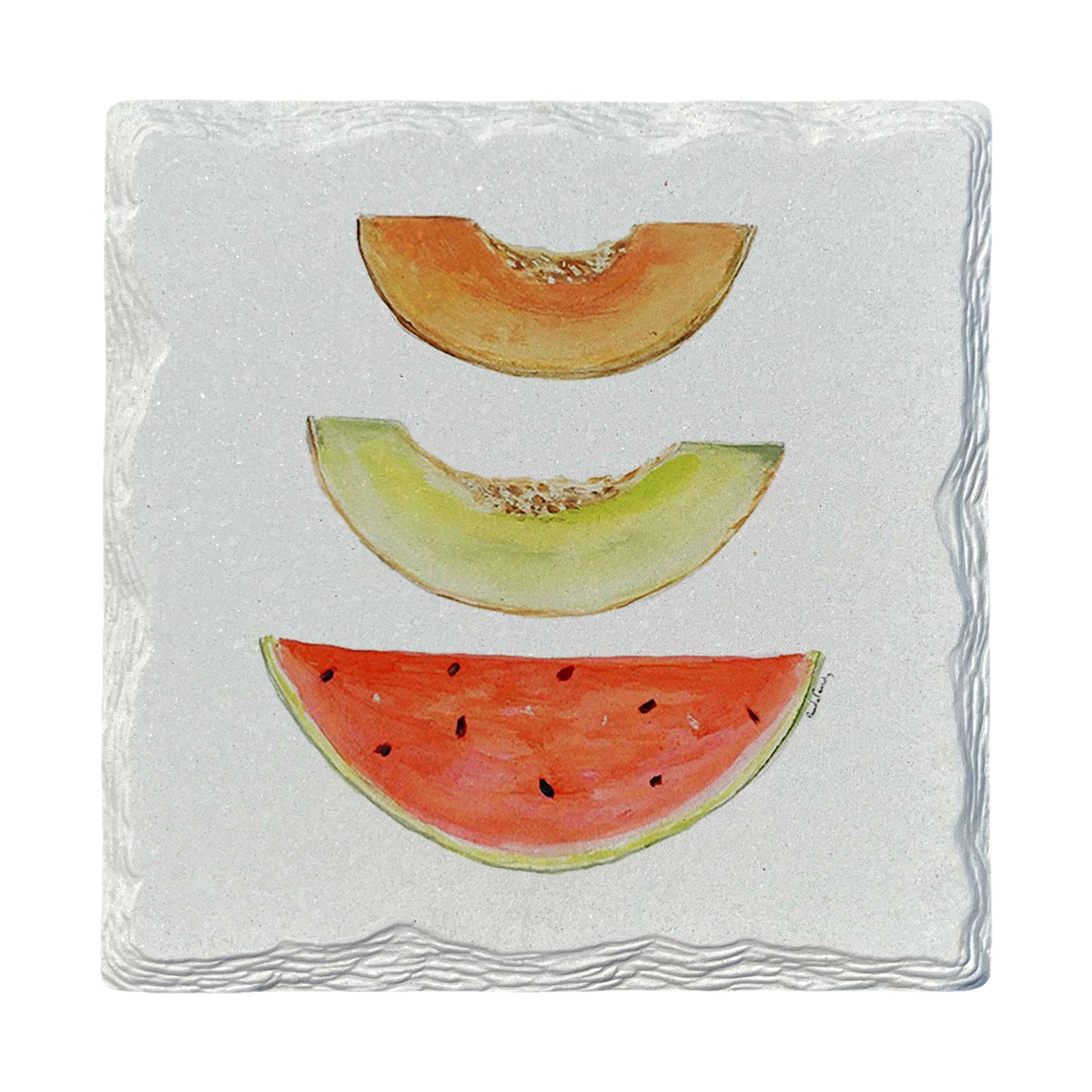 Pamela Cassidy | Summer Melons | Drink Coaster