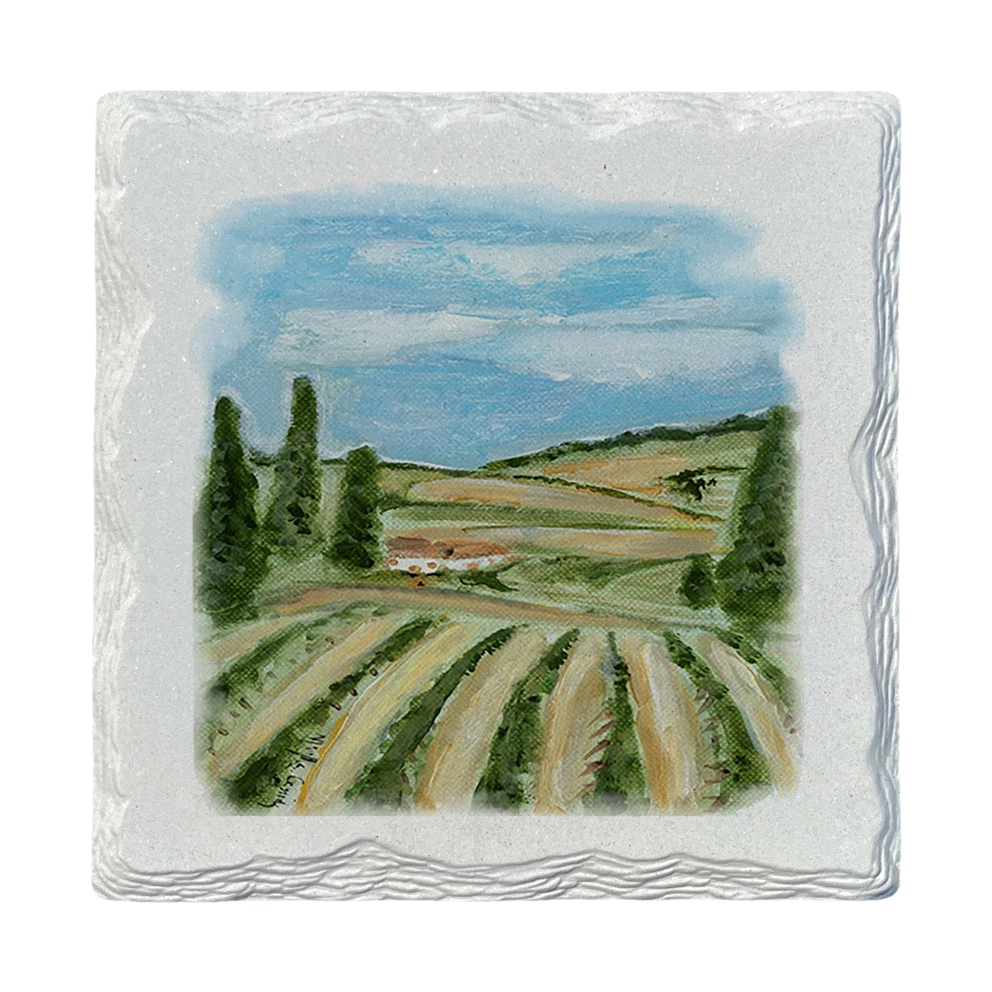 Pamela Cassidy | Vineyard | Drink Coaster