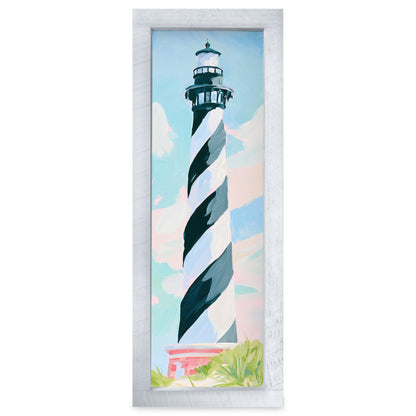 Cape Hatteras Lighthouse, NC | Real Wood Framed Wall Art Print
