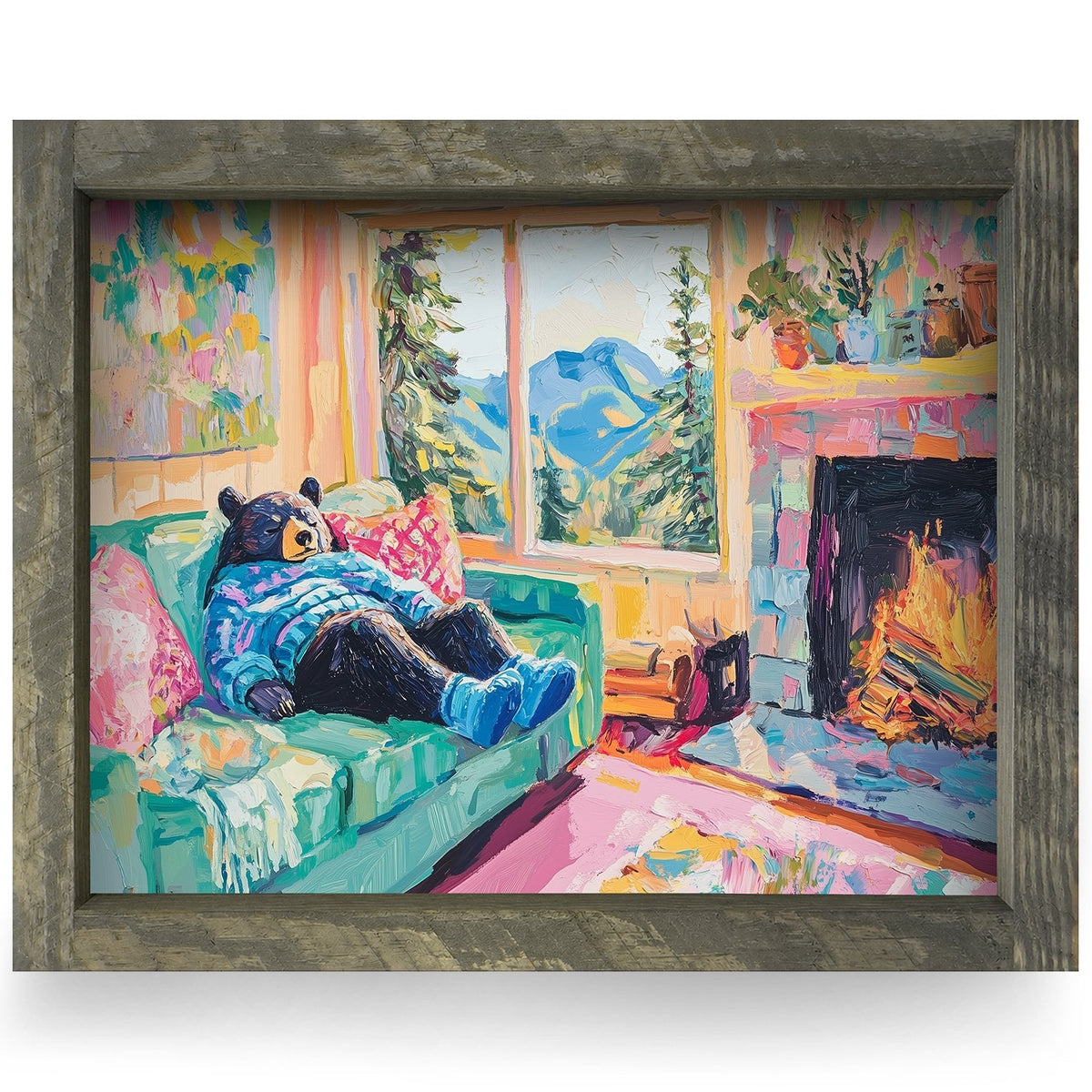 Rustic Brown frame
