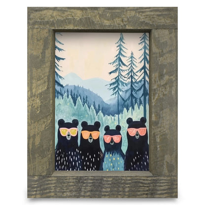 Cool Bear Bros | Real Wood Framed Wall Art Print