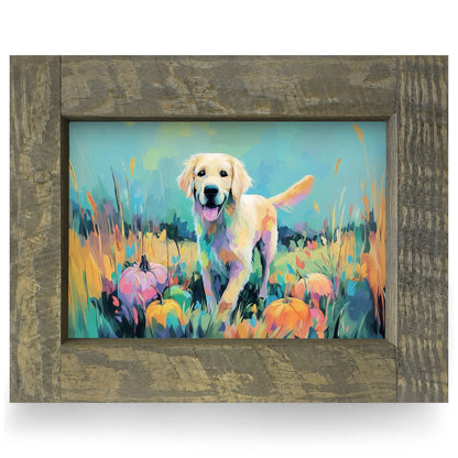 Fall Golden Hour | Real Wood Framed Wall Art Print | Horizontal