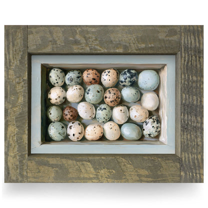 Speckled Egg Collection | Real Wood Framed Wall Art Print