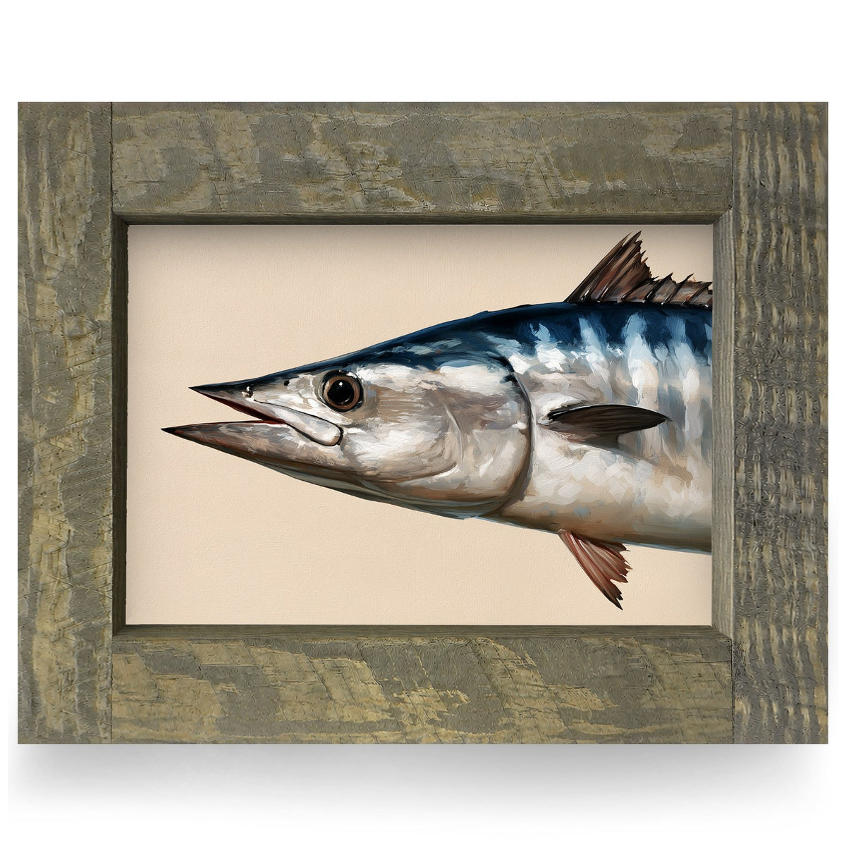 Wahoo Portrait | Real Wood Framed Wall Art Print