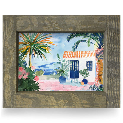 Coastal Paradise | Real Wood Framed Wall Art Print