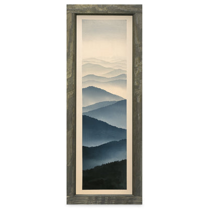 Smoky Mountain Mist | Real Wood Framed Wall Art Print