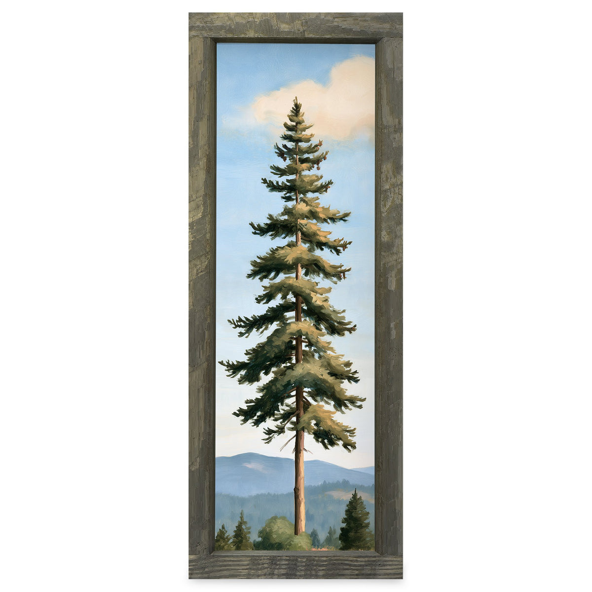 Lone Pine on the Ridge | Real Wood Framed Wall Art Print