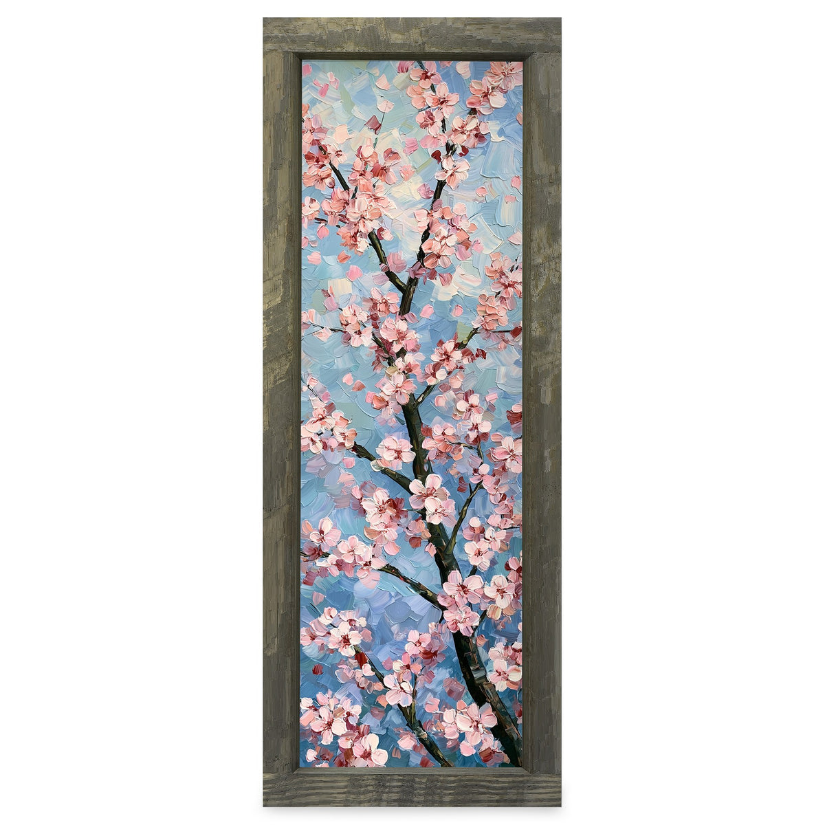 Cherry Blossom Branches | Real Wood Framed Wall Art Print
