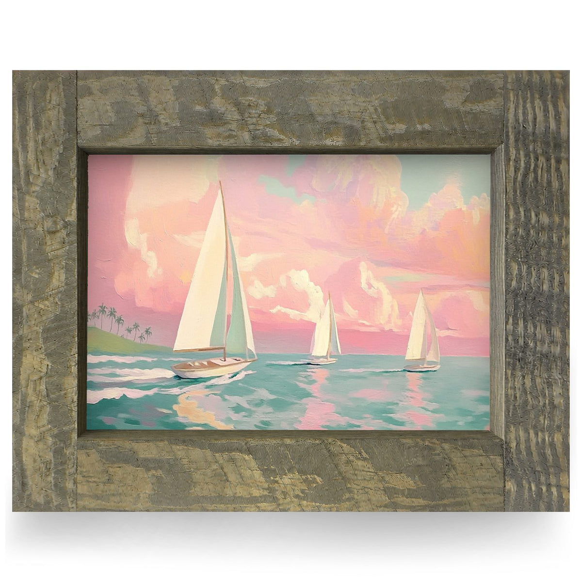 Sailing Dreams | Real Wood Framed Wall Art Print