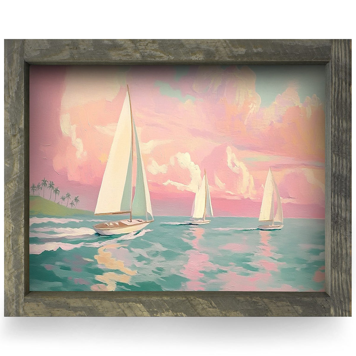 Sailing Dreams | Real Wood Framed Wall Art Print