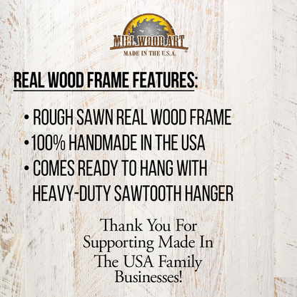 Golden Woods Black Bear | Real Wood Framed Wall Art Print | Skinny