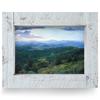 Blue Ridge Mountain Vista | Real Wood Framed Wall Art Print