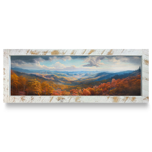 Appalachian Fall | Real Wood Framed Wall Art Print | Skinny