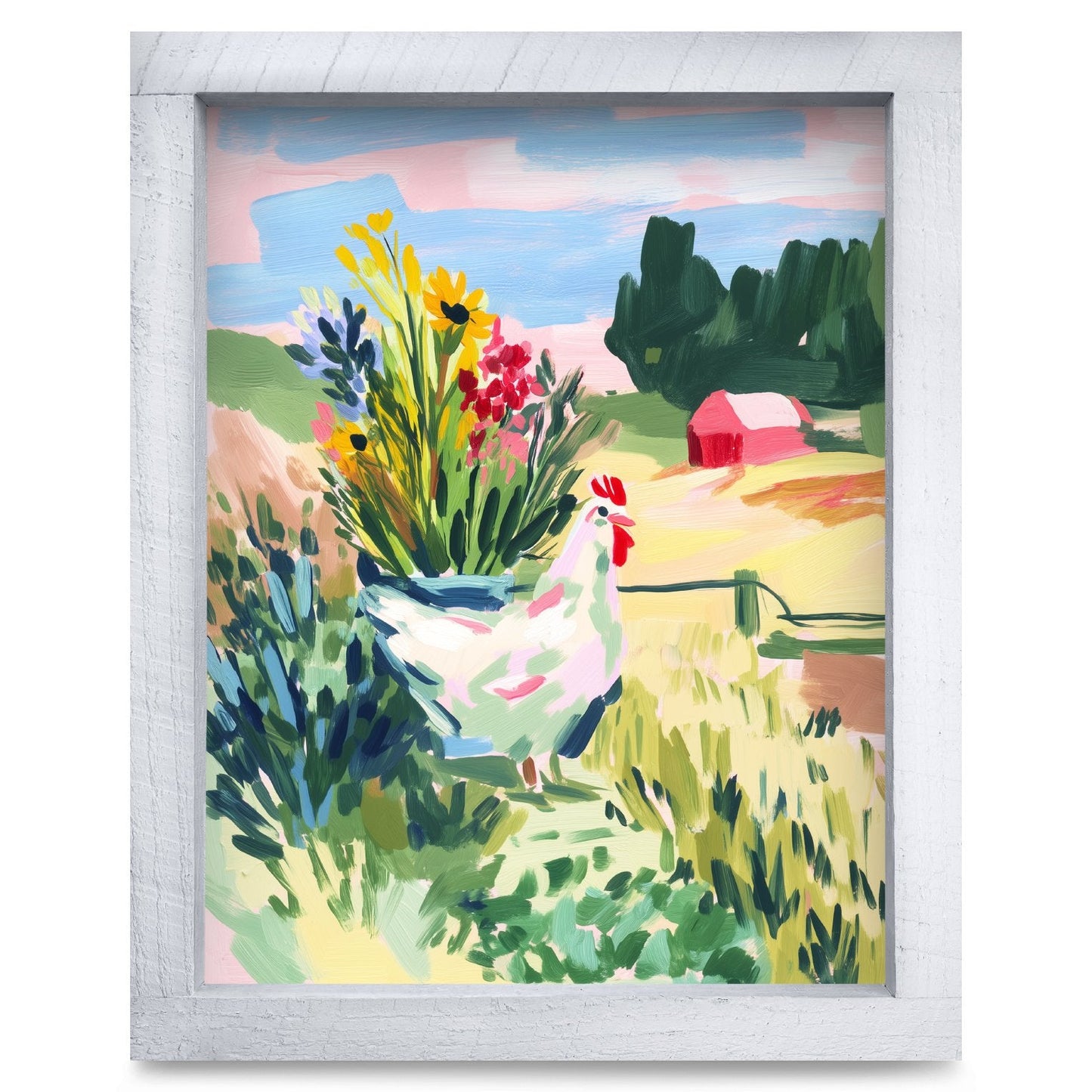 Rustic White frame