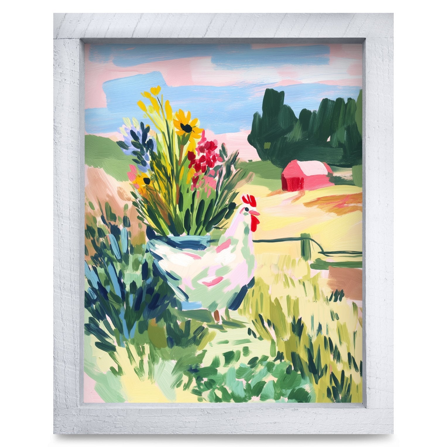 Rustic White frame