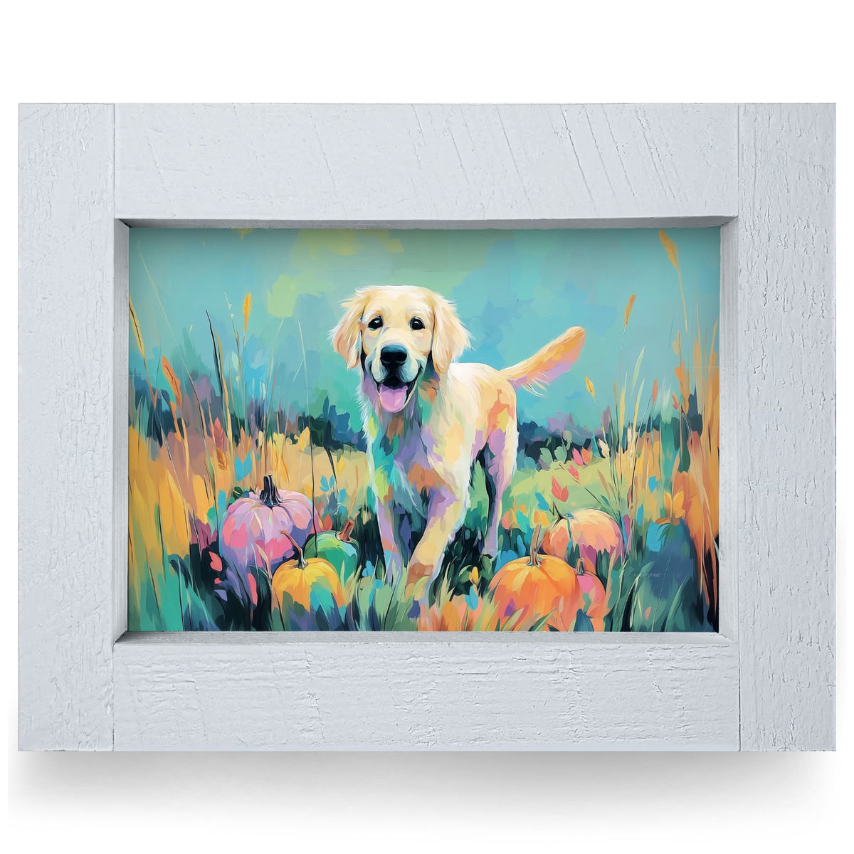 Fall Golden Hour | Real Wood Framed Wall Art Print | Horizontal