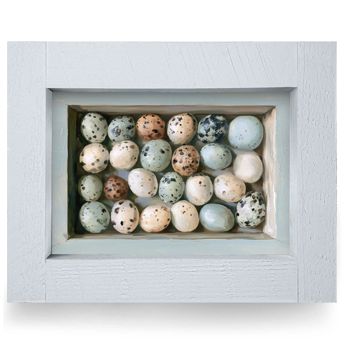 Speckled Egg Collection | Real Wood Framed Wall Art Print