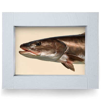 Speckled Sea Trout Portrait | Real Wood Framed Wall Art Print