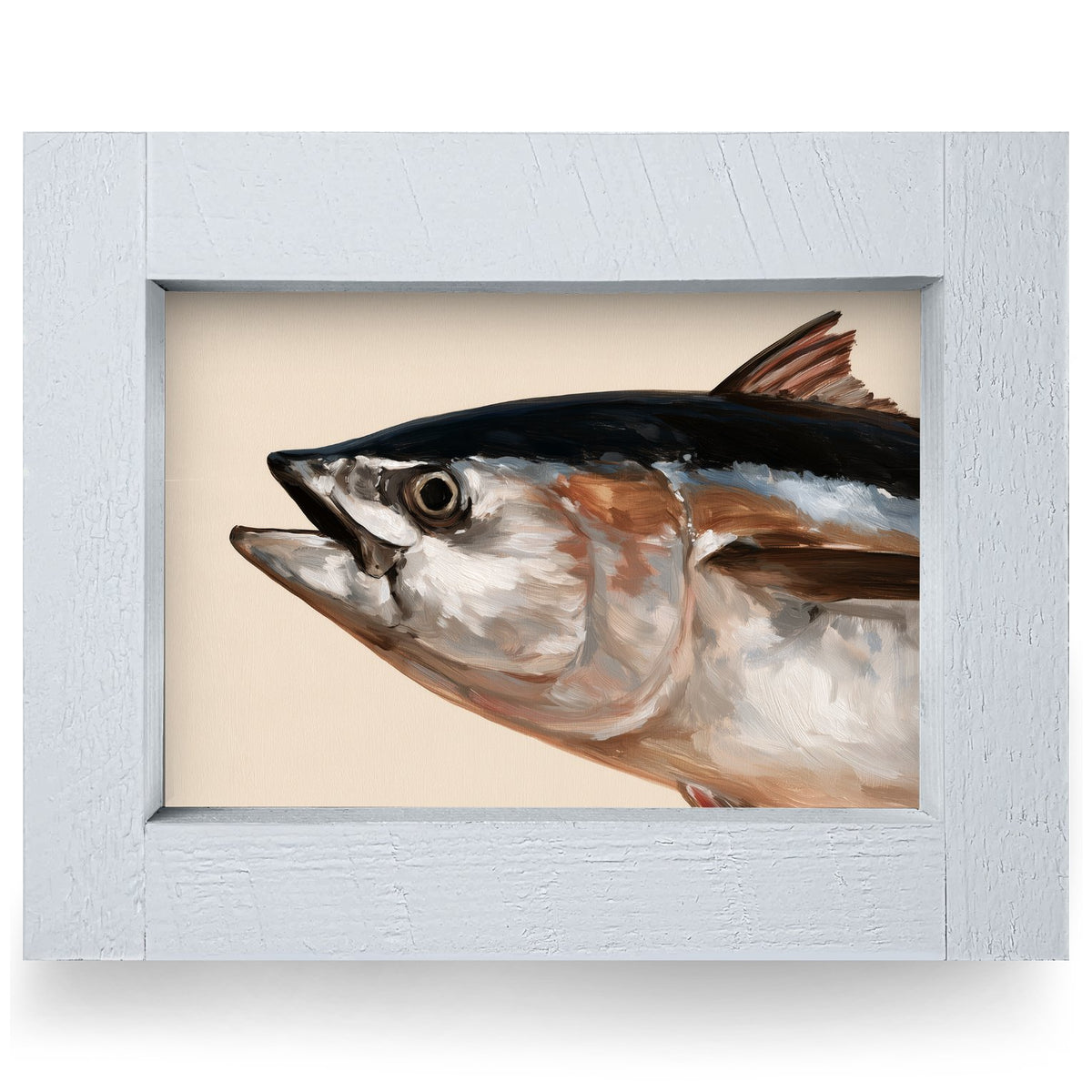 Bluefin Tuna Portrait | Real Wood Framed Wall Art Print