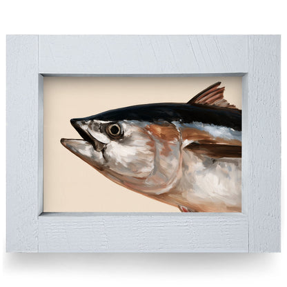 Bluefin Tuna Portrait | Real Wood Framed Wall Art Print