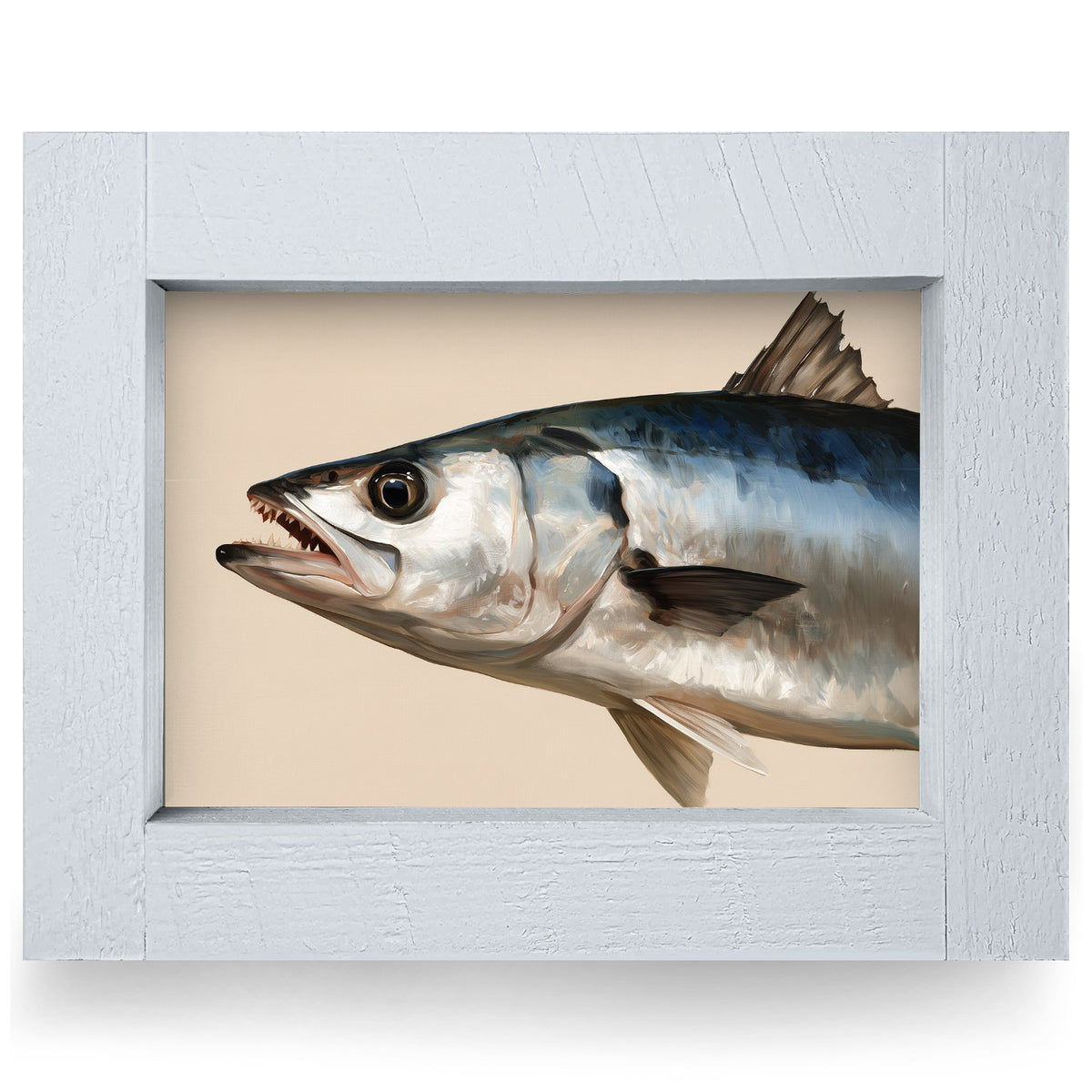 King Mackerel Study | Real Wood Framed Wall Art Print