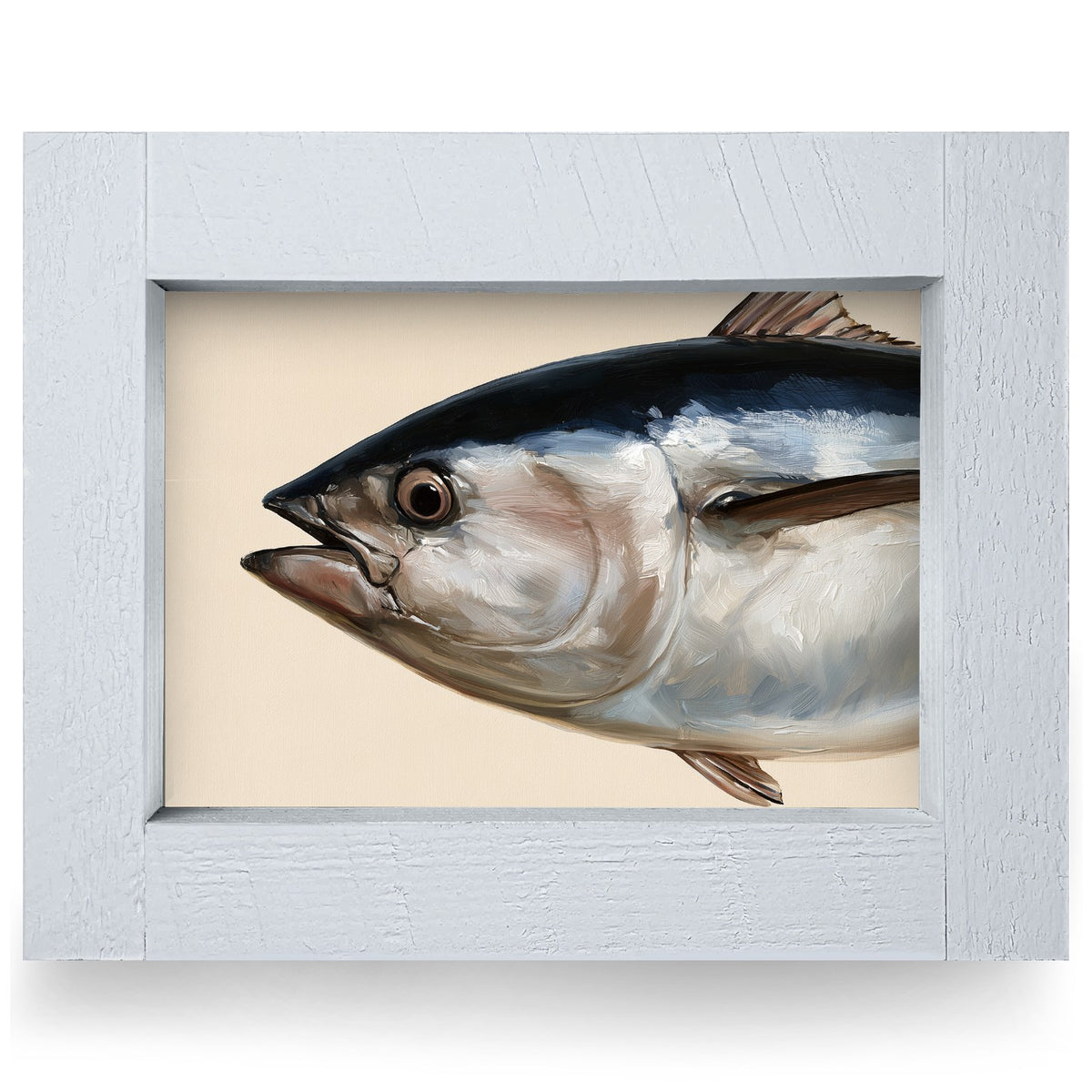 Bluefin Tuna Study | Real Wood Framed Wall Art Print