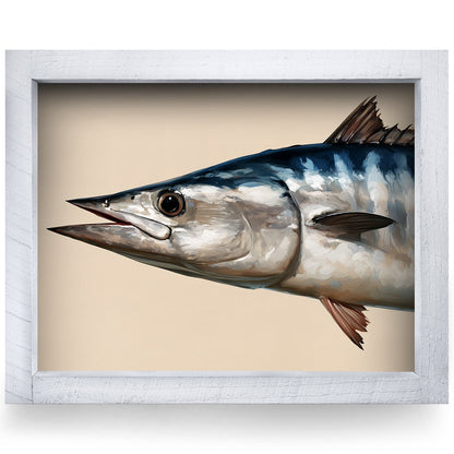 Wahoo Portrait | Real Wood Framed Wall Art Print