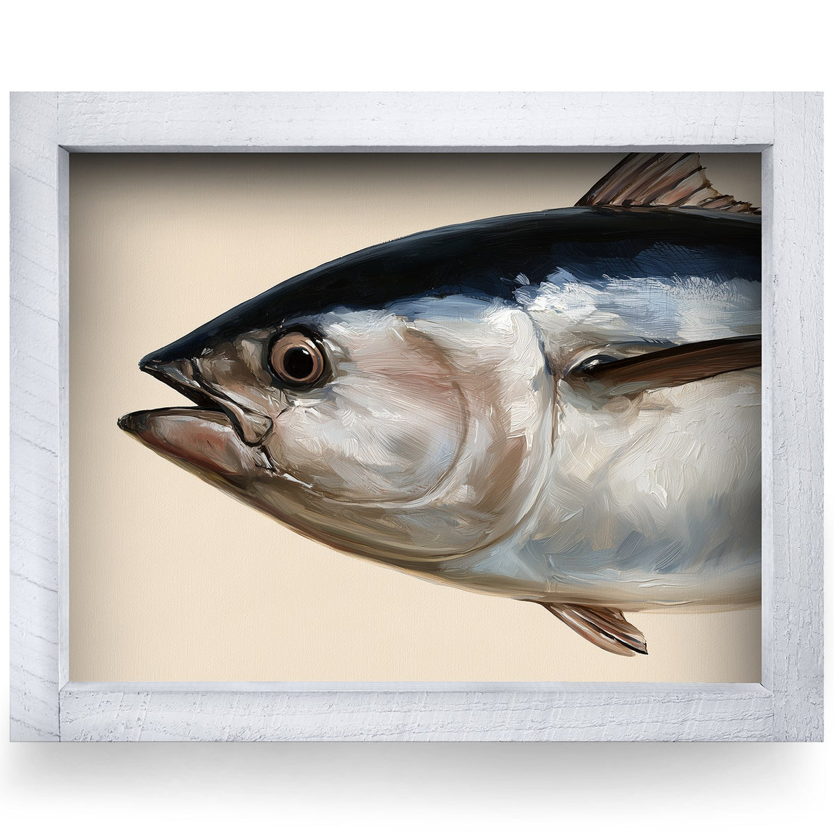 Bluefin Tuna Study | Real Wood Framed Wall Art Print