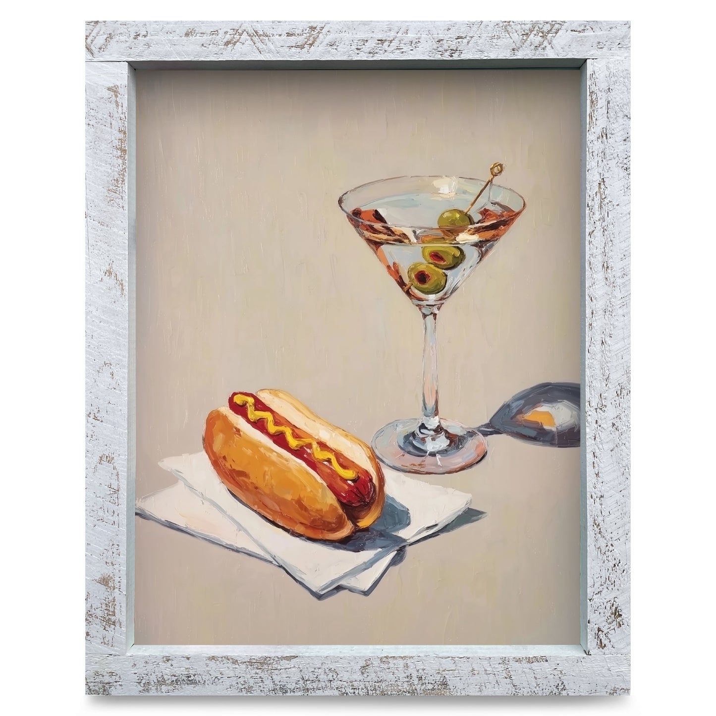 A Very Classy Lunch | Real Wood Framed Wall Art Print
