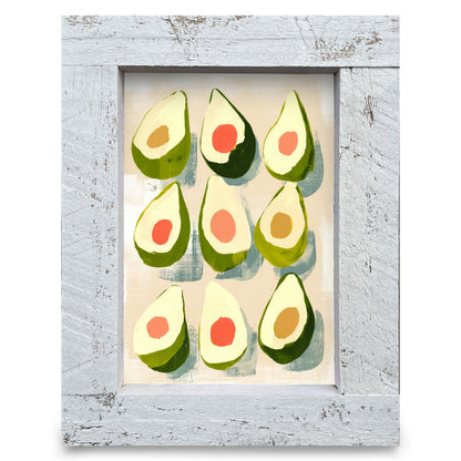 Avocado Medley | Real Wood Framed Wall Art Print