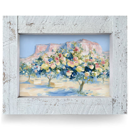 Canyon Fruit Orchard | Real Wood Framed Wall Art Print