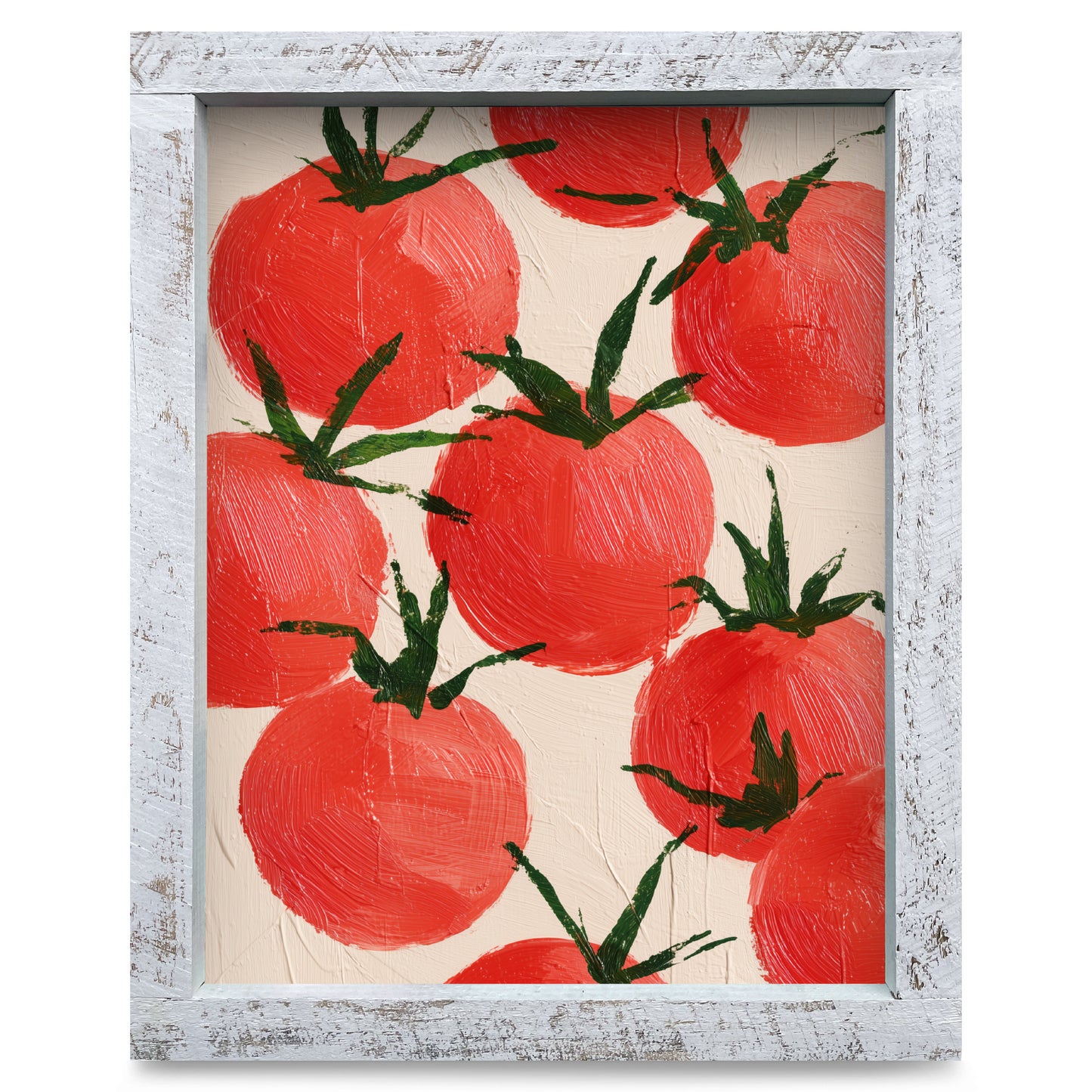 Fresh Tomatoes | Real Wood Framed Wall Art Print