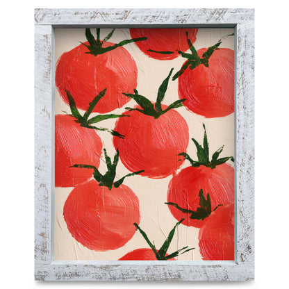 Fresh Tomatoes | Real Wood Framed Wall Art Print