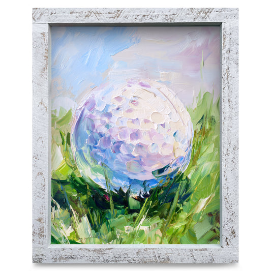 Pastel Fairway | Real Wood Framed Wall Art Print