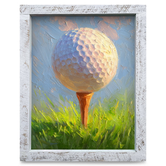 On the Tee | Real Wood Framed Wall Art Print
