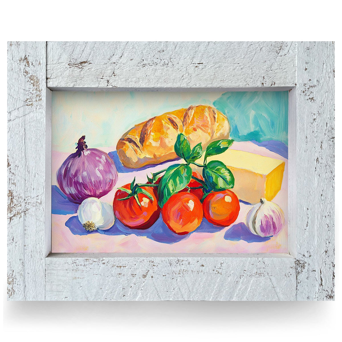 Farmhouse Kitchen Still Life | Real Wood Framed Wall Art Print