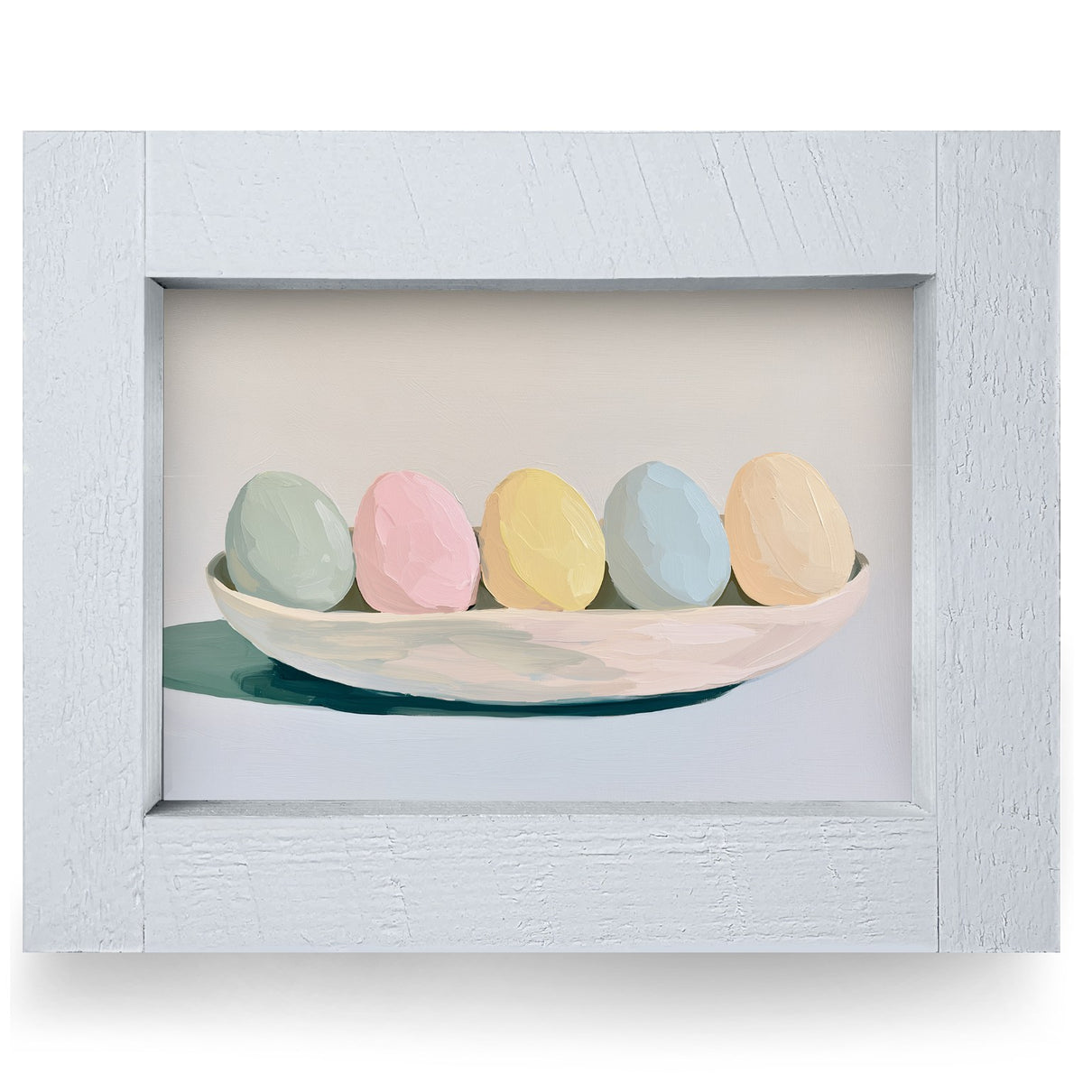 Pastel Easter Eggs | Real Wood Framed Wall Art Print