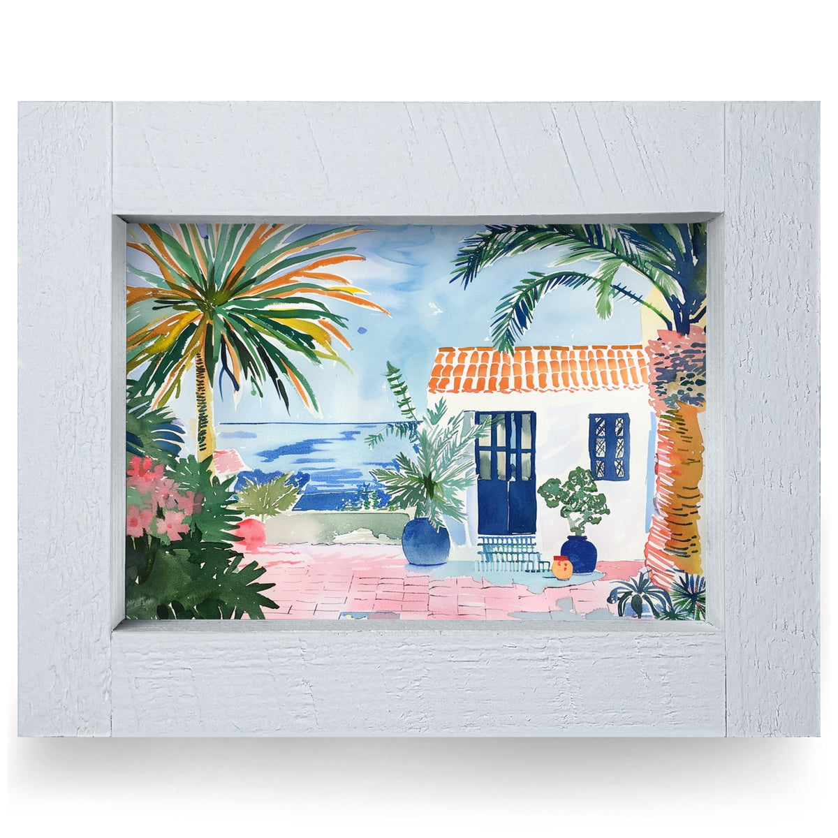 Coastal Paradise | Real Wood Framed Wall Art Print